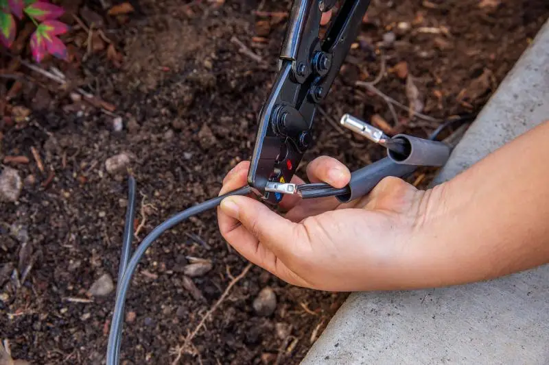 outdoor lighting wire lighting shrink